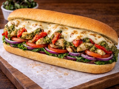 Pesto Chicken Hoagie