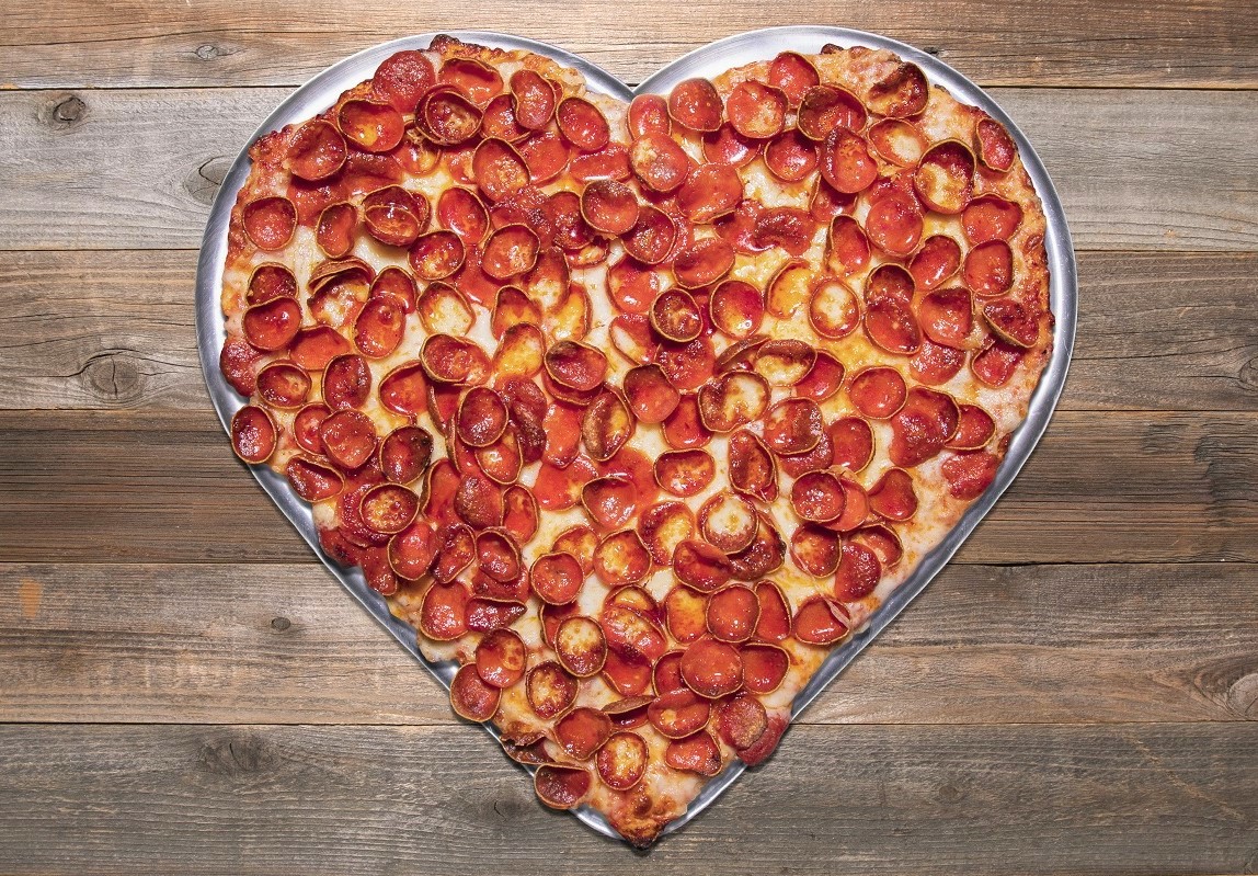 Order HEART SHAPED PEPPERONI PIZZA food online from Mountain Mike's Pizza store, Newman on bringmethat.com